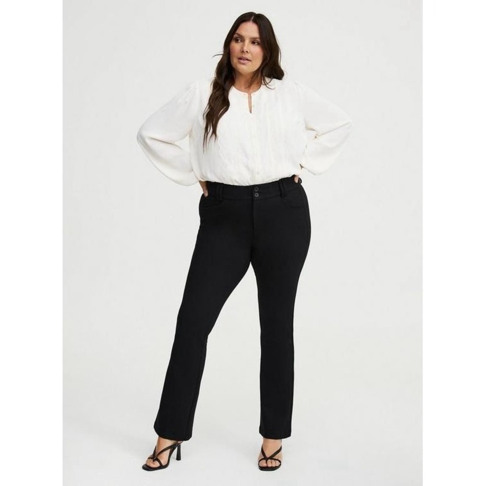 Torrid Women's Trousers Boots Pants Black 16 Short High Rise